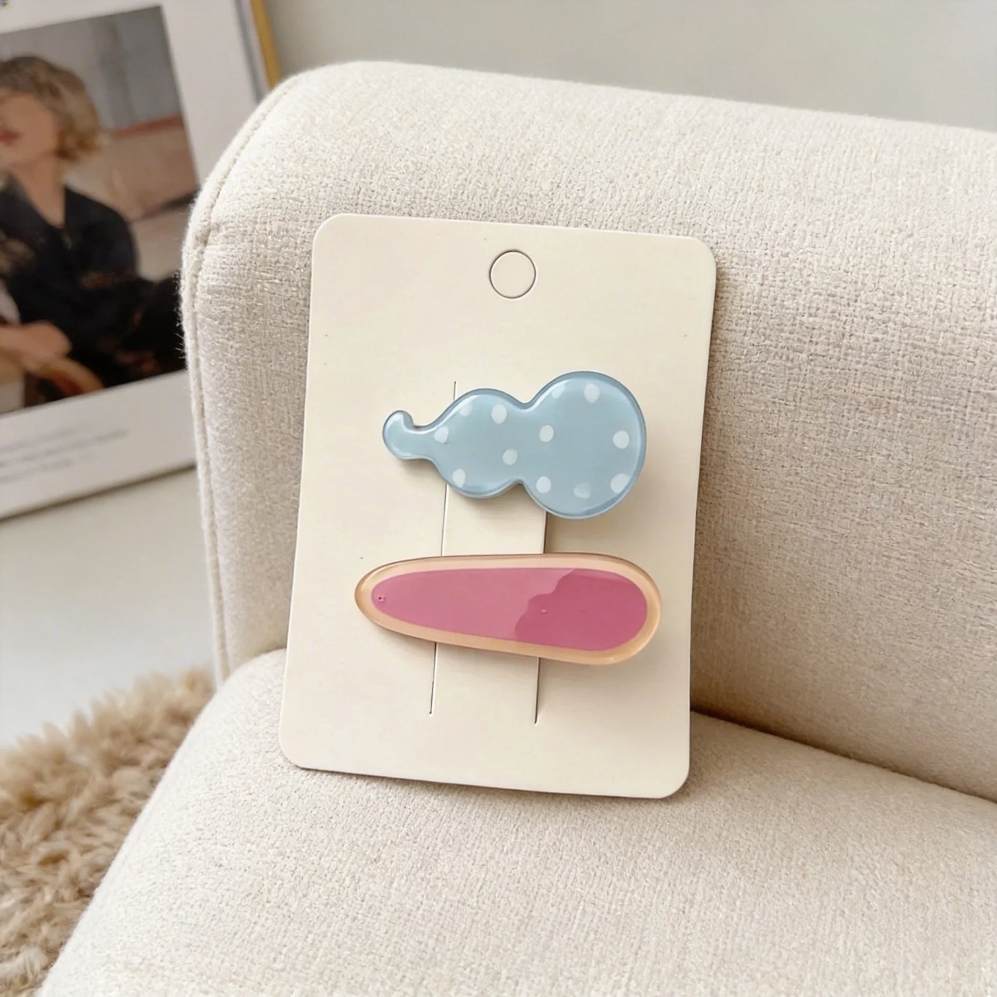 Cute Polka Dot Hair Clip