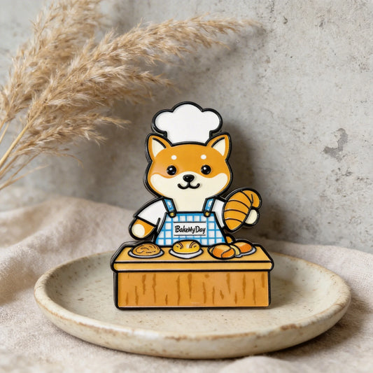 Cute Dog Baker Fridge Magnet