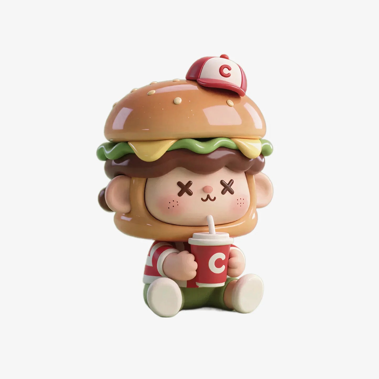 Cute Hamburger Image Figurines