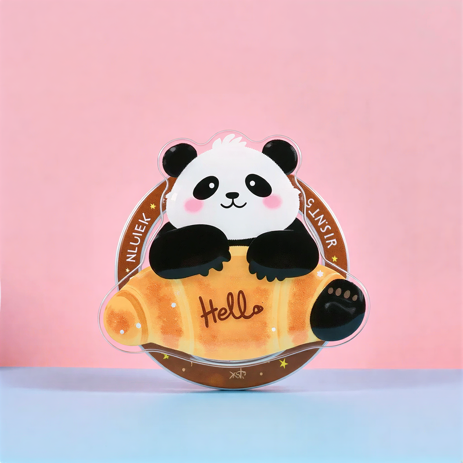 Panda Bread Phone Grip Stand