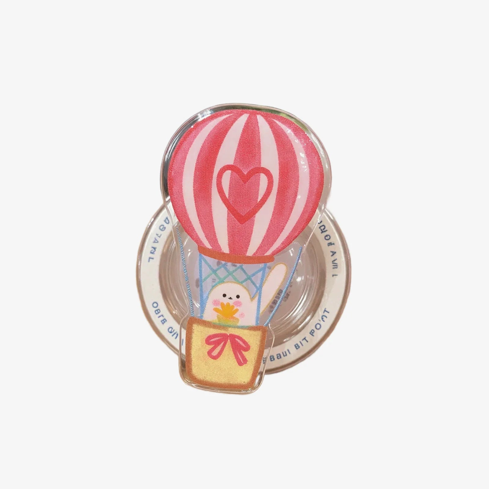 Hot Air Balloon Cute Rabbit Phone Grip Stand