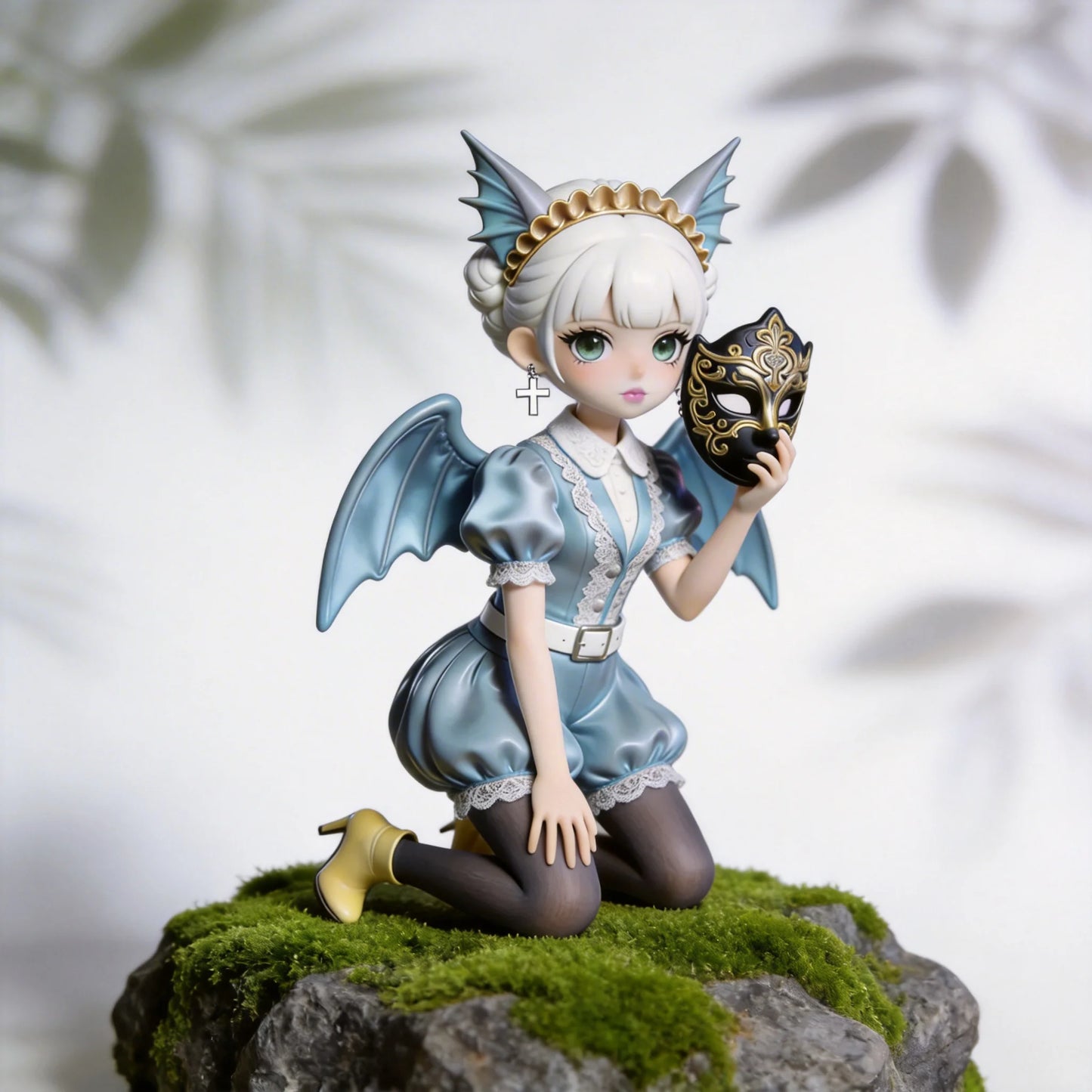 Wingsuit Mask Girl Figurine