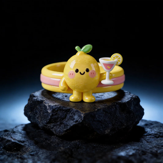 Cute Lemon Drink Rings