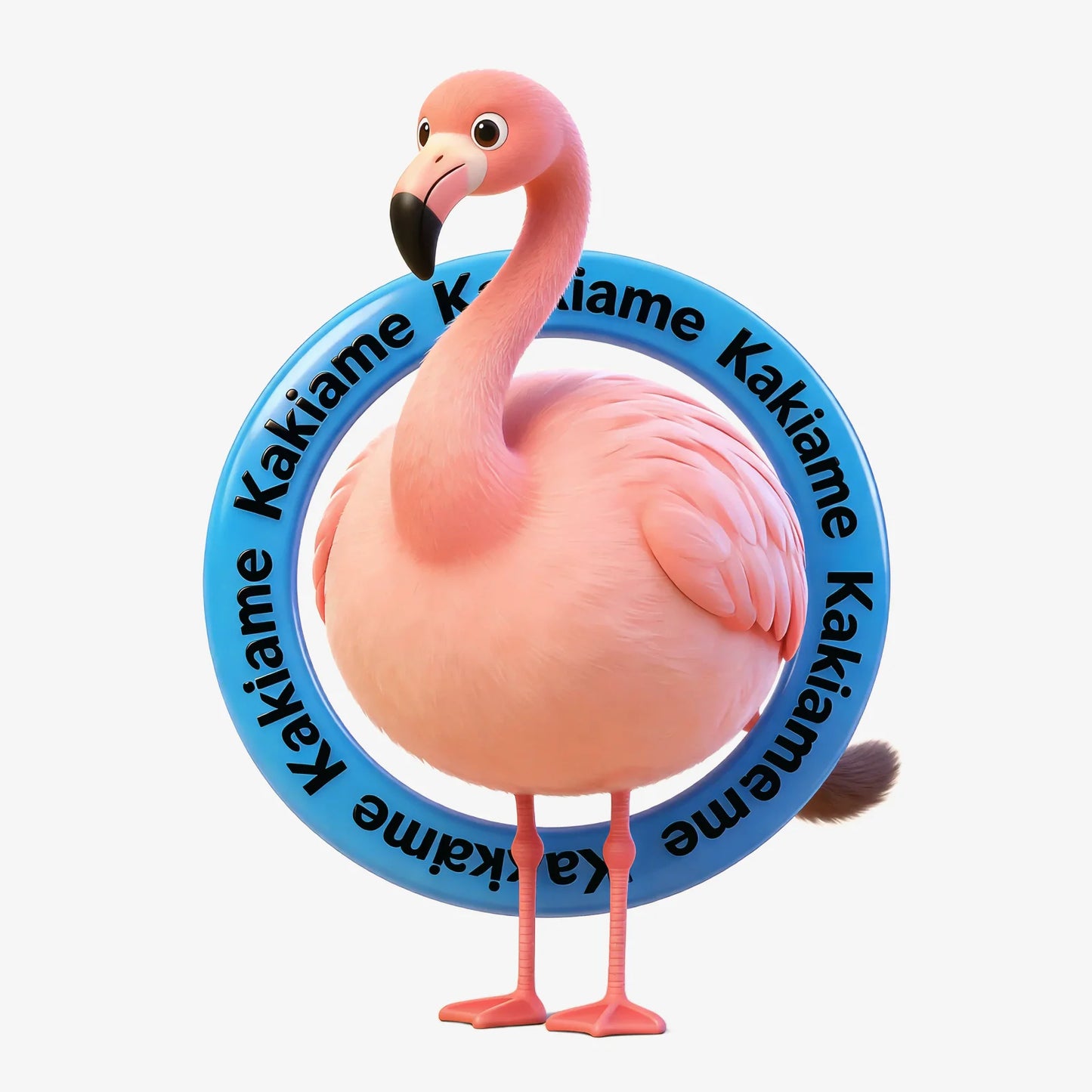 Pink Flamingo Rings Phone Grip Stand