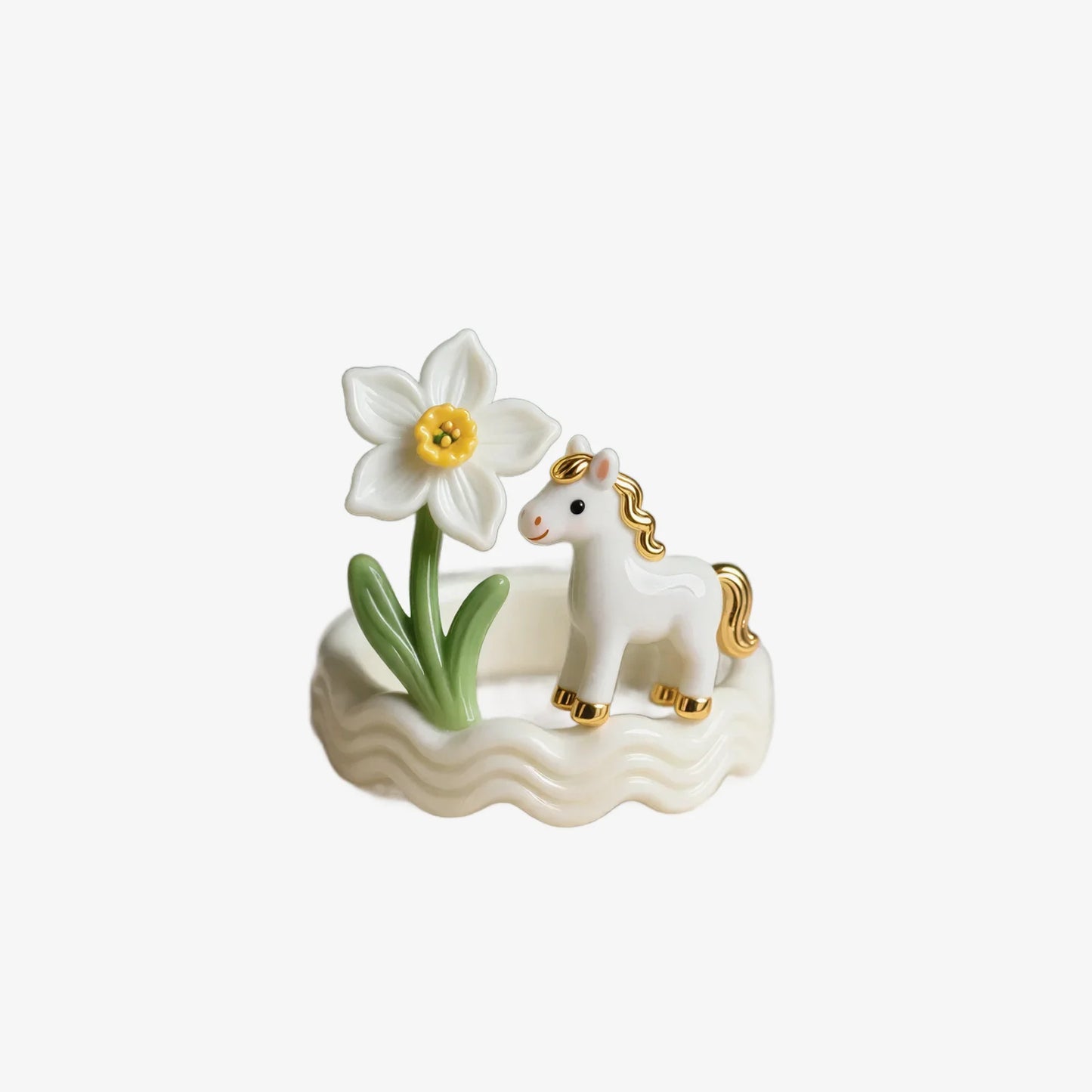 Pony Narcissus Scene Rings