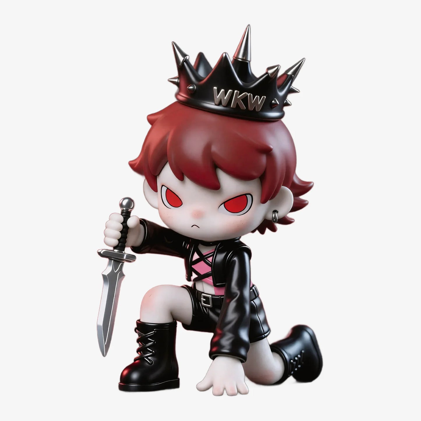Red Hair Anime Character Figurine