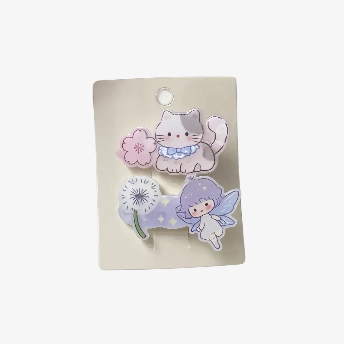 萌趣猫咪精灵发夹