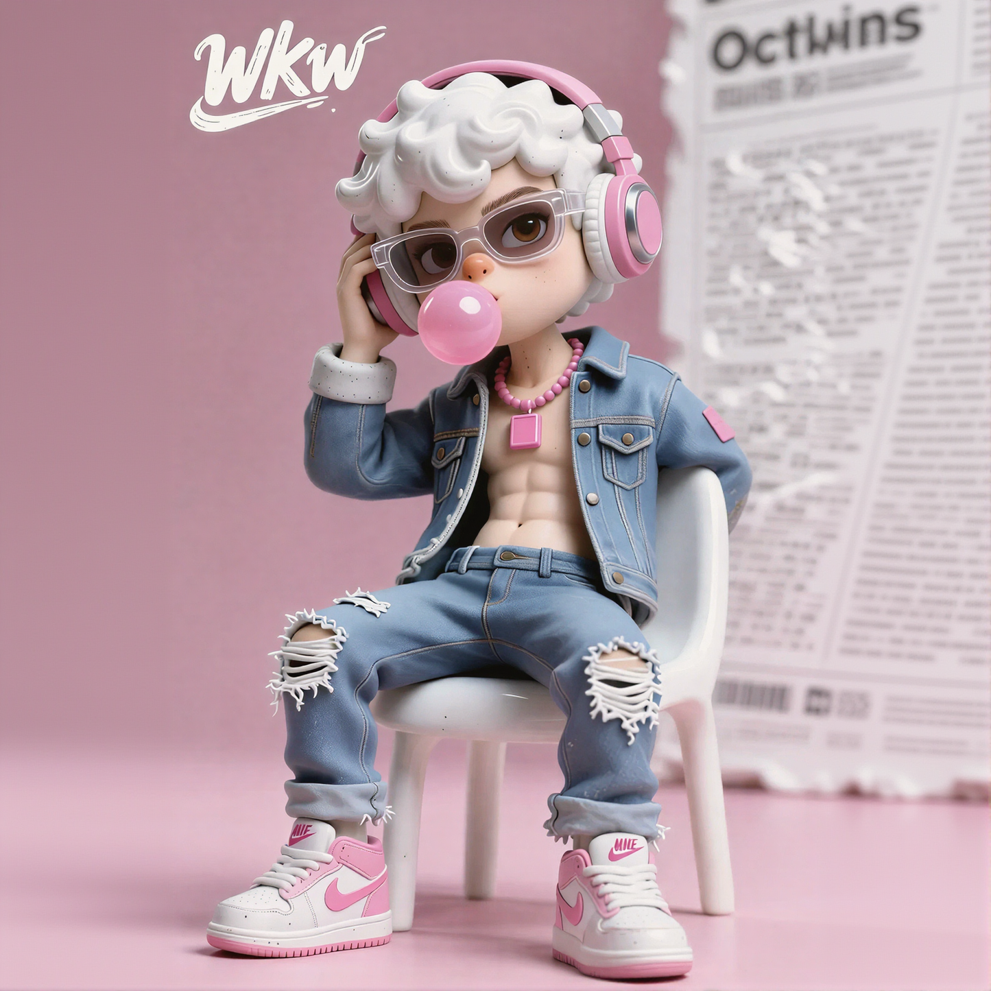 Trendy Bubble Boy Figurine