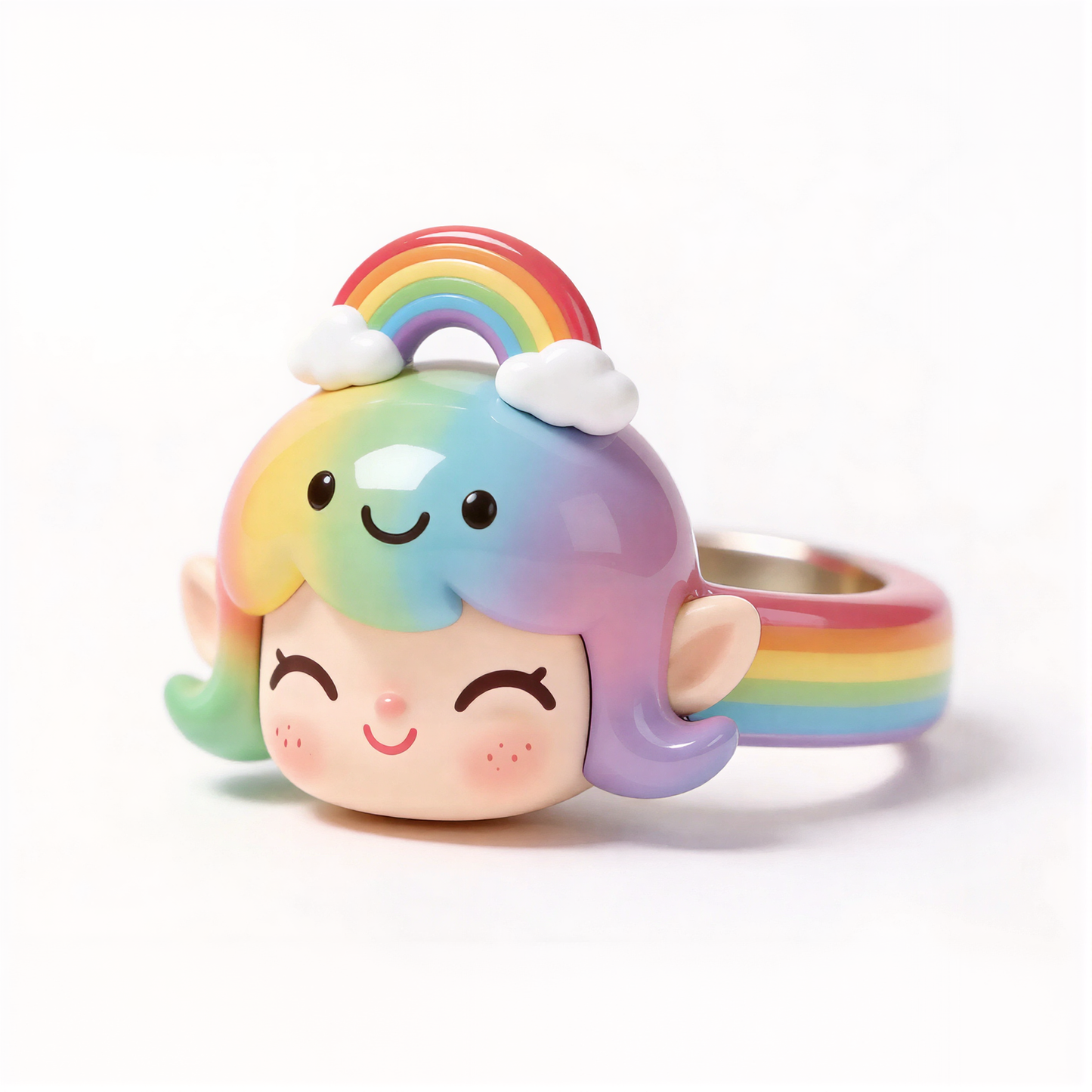 Rainbow Cute Elf Ring