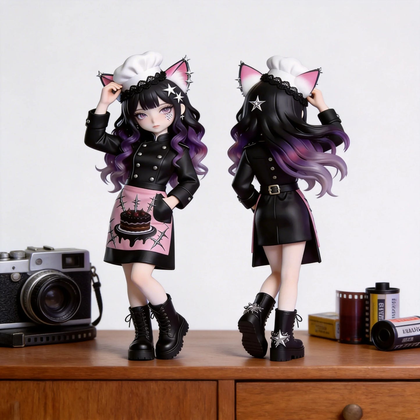 Dark Sweet Cool Chef Figurine