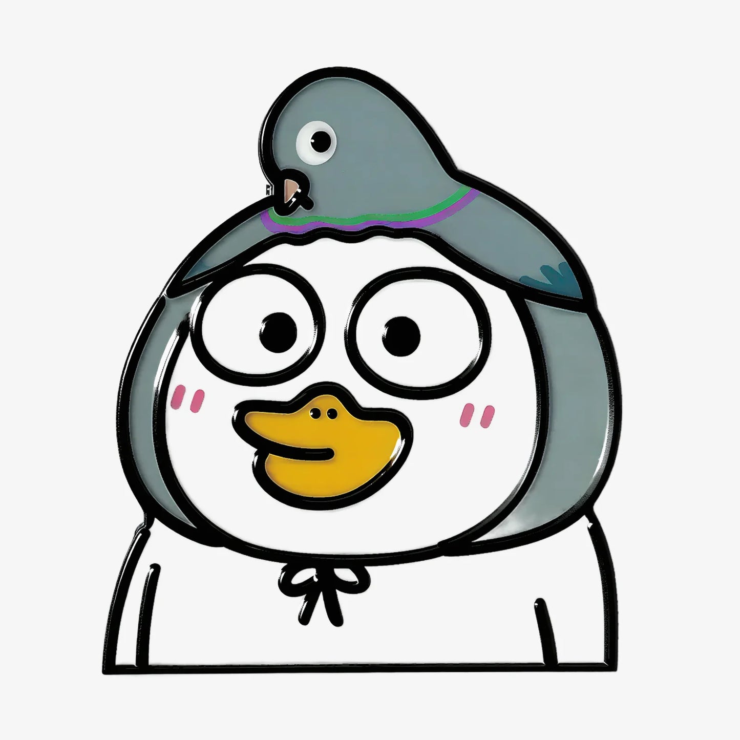 Cute Penguin and Bird Fridge Magnet