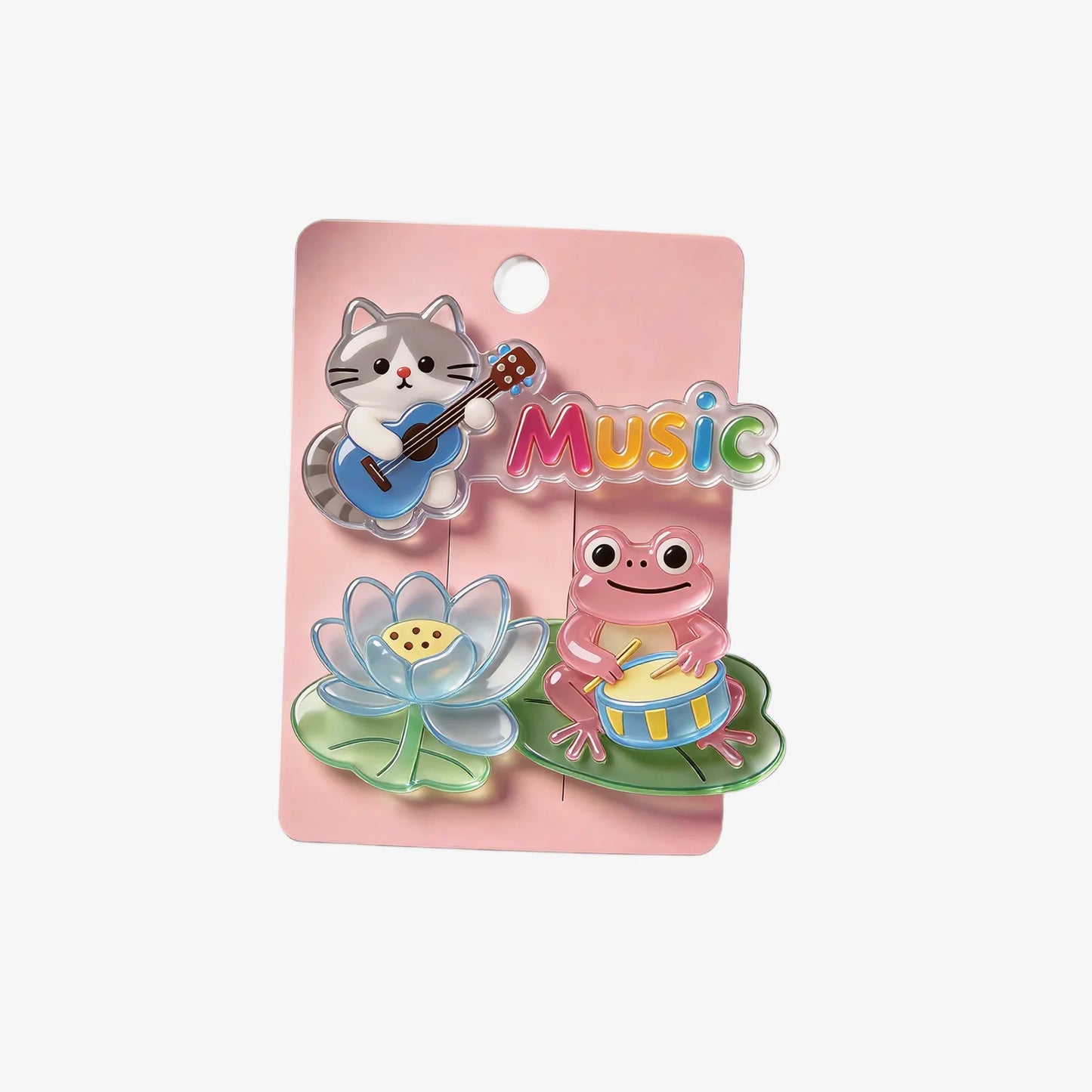 Cute Music Element Hair Clip