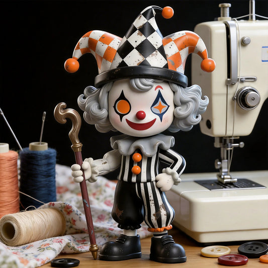 Playful Clown Image Figurines