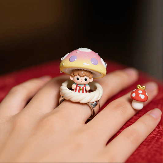 Mushroom Cute Rings