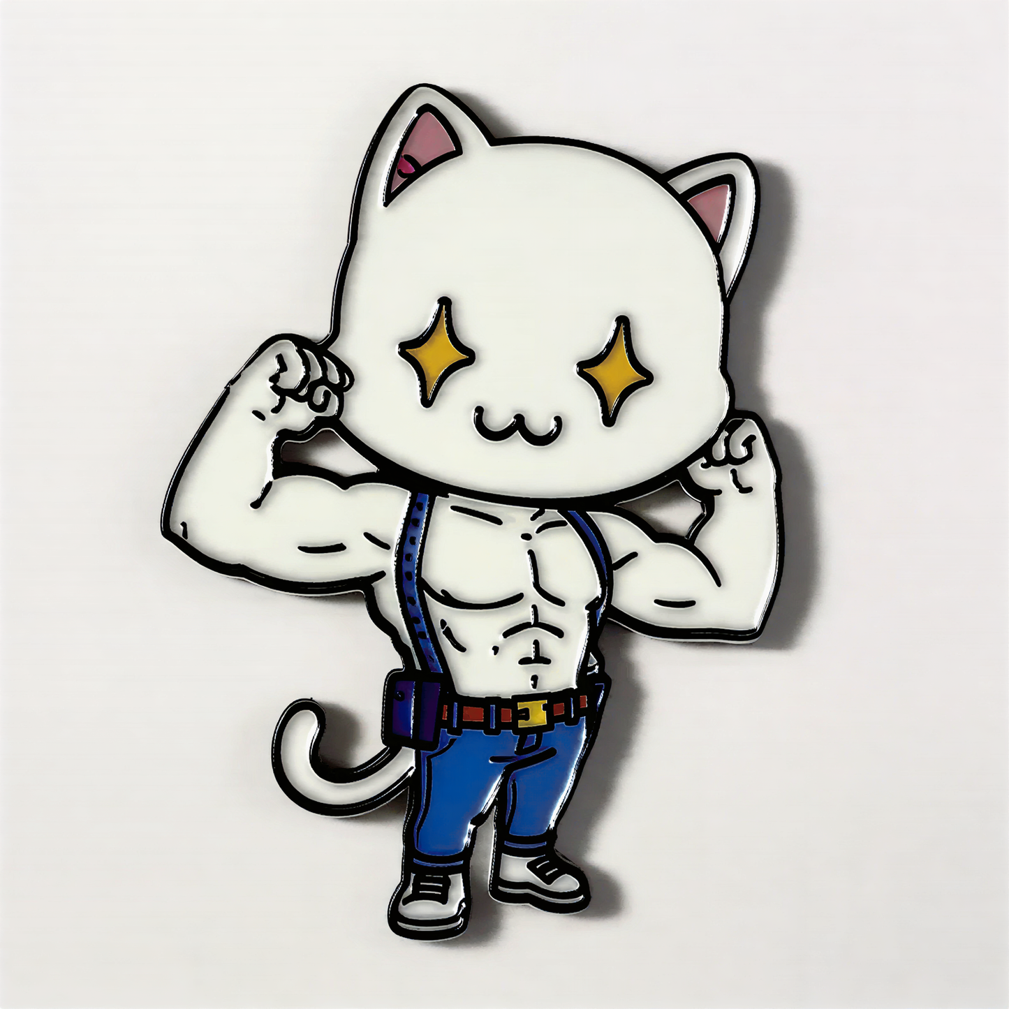 Muscle Cute Cat Fridge Magnet