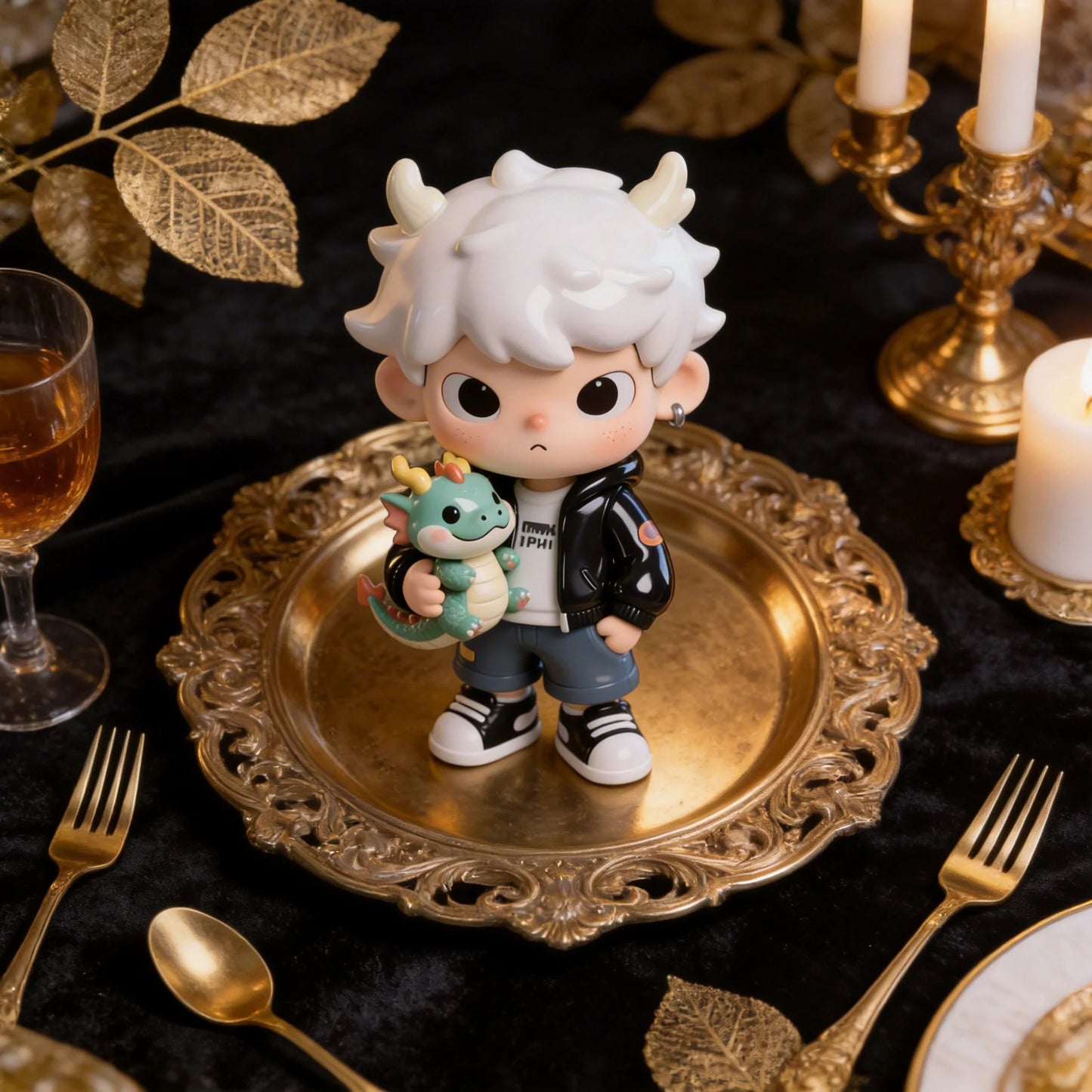 Dragon Element Trendy Toy Figurines