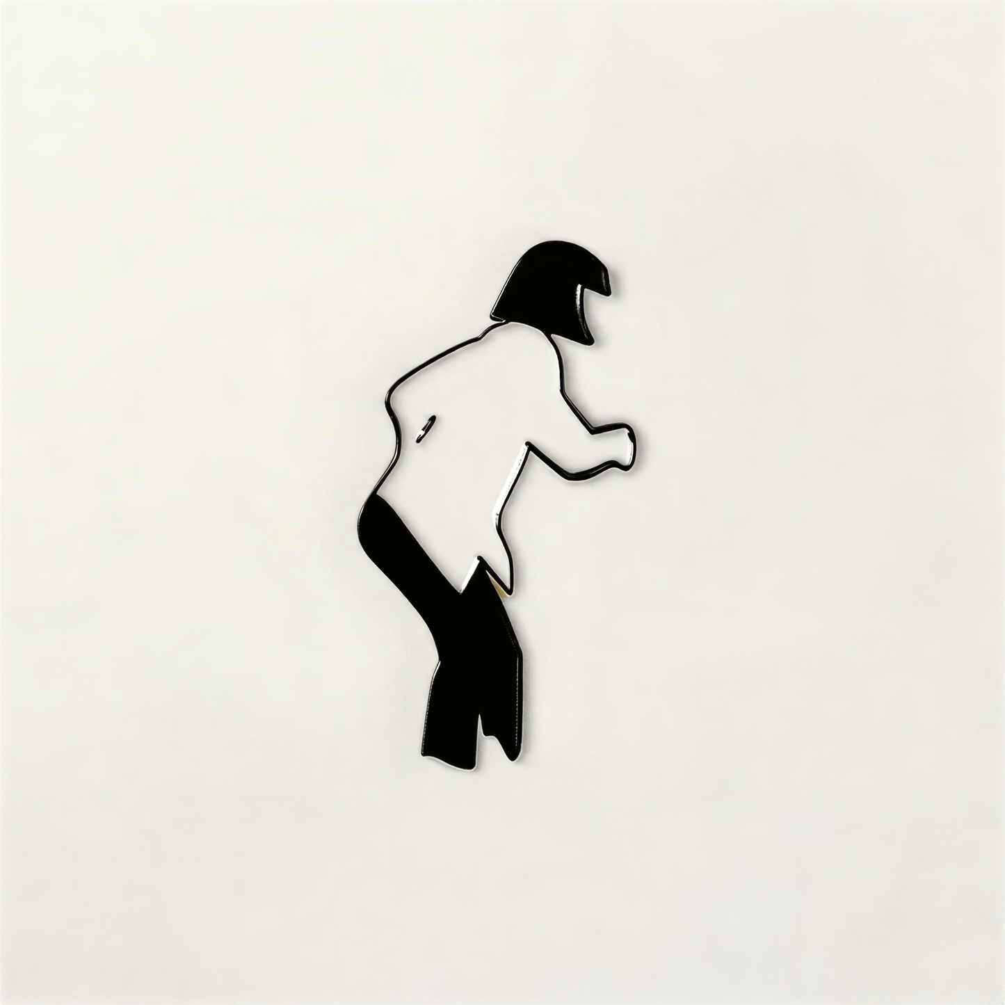 Dynamic Silhouette Fridge Magnet