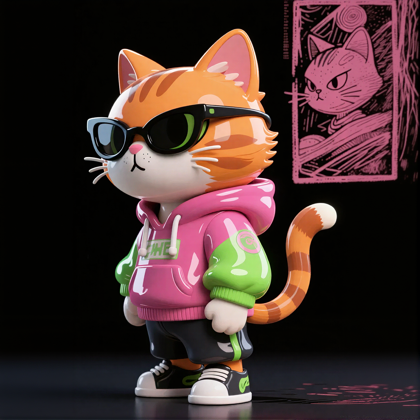 Trendy Cool Cat Figurines