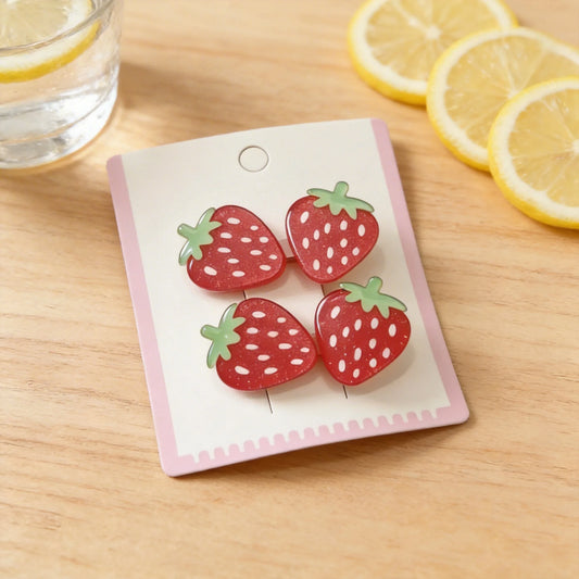 Cute Strawberry Hair Clip
