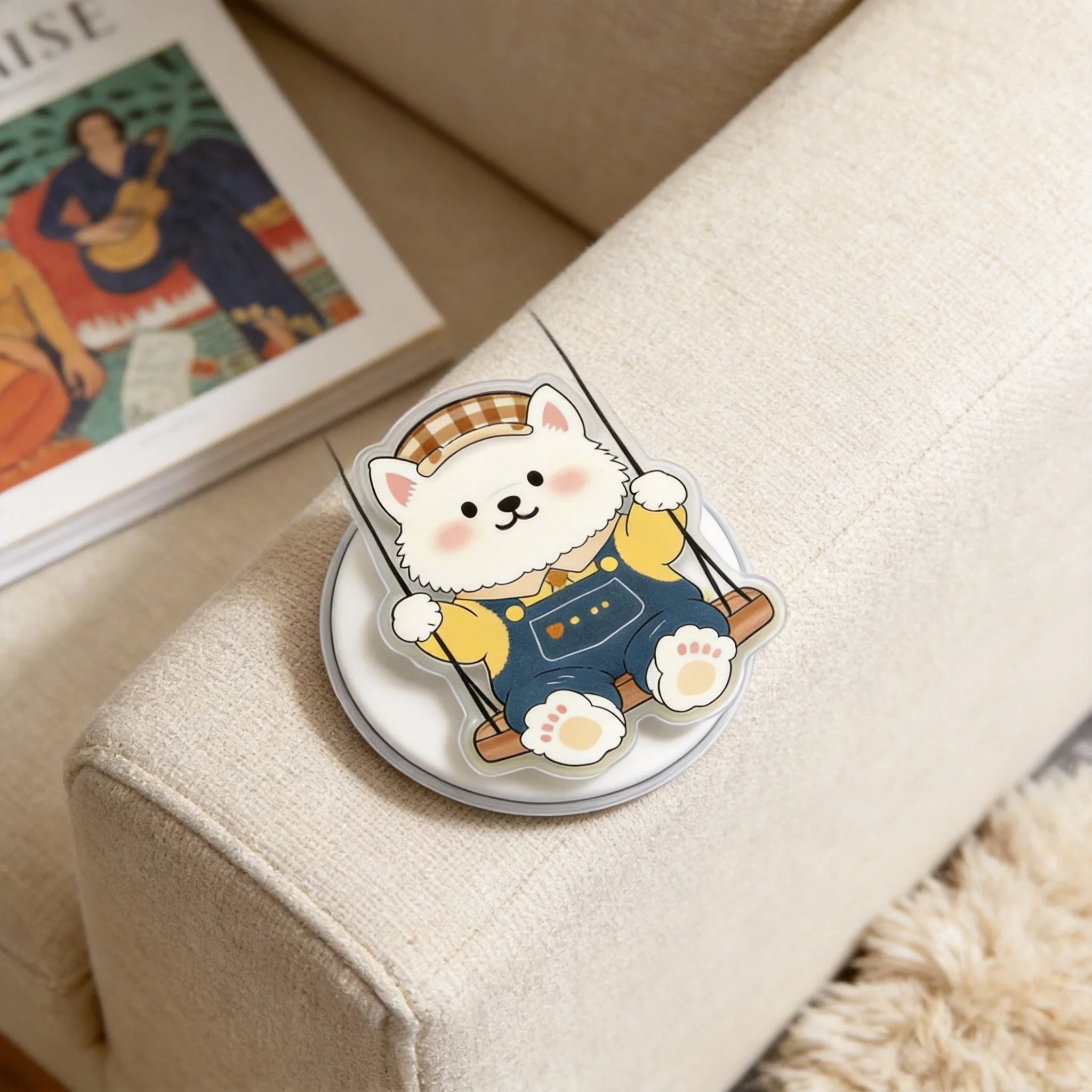 Cute Pet Swing Phone Grip Stand