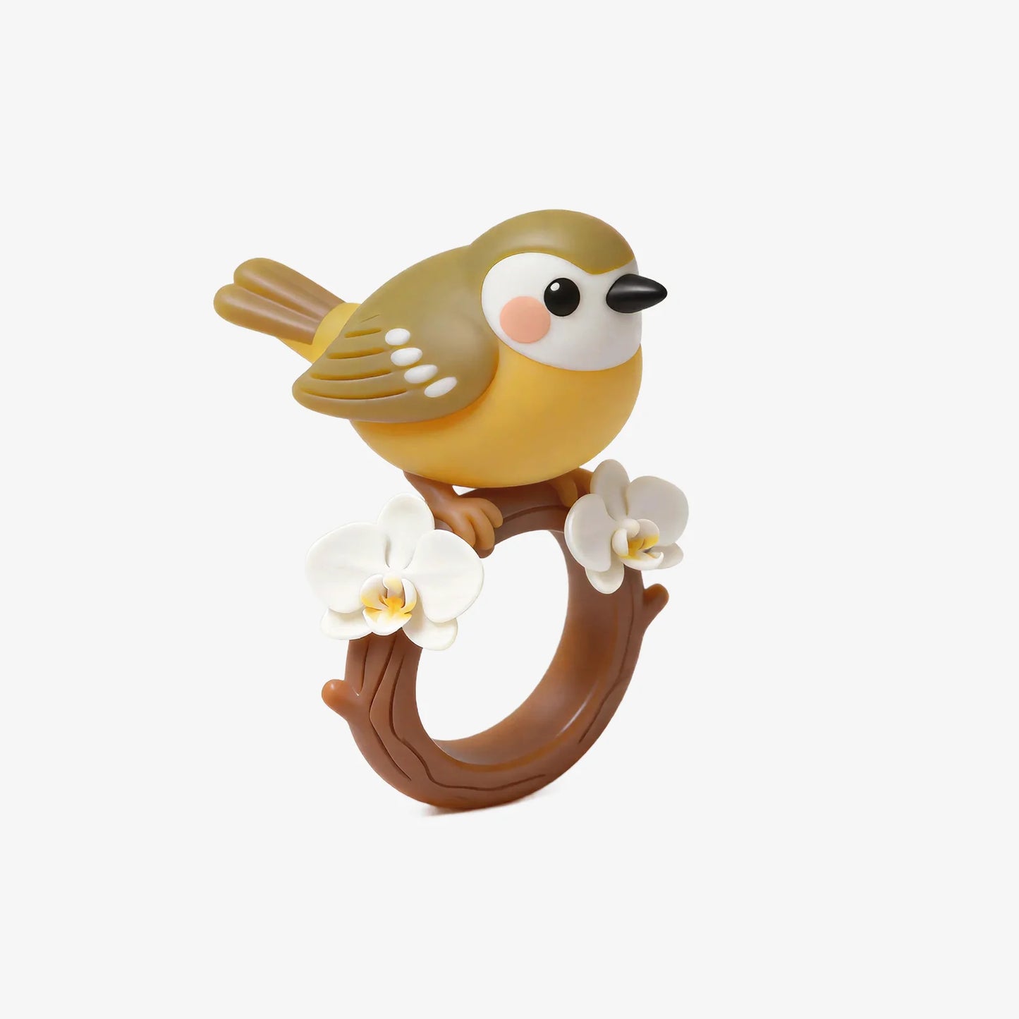 Cute Bird With Flower Rings