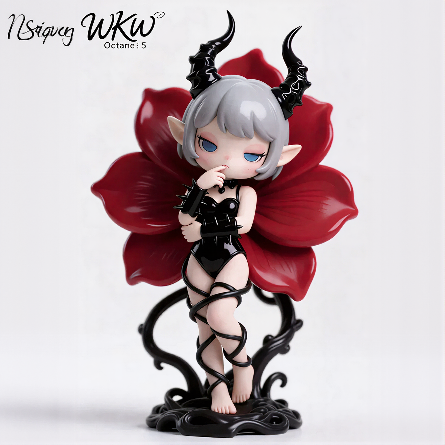 Dark Flower Elf Figurine