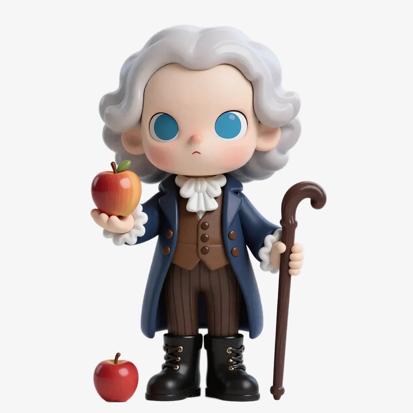 Scholar Holding Apple Figurine