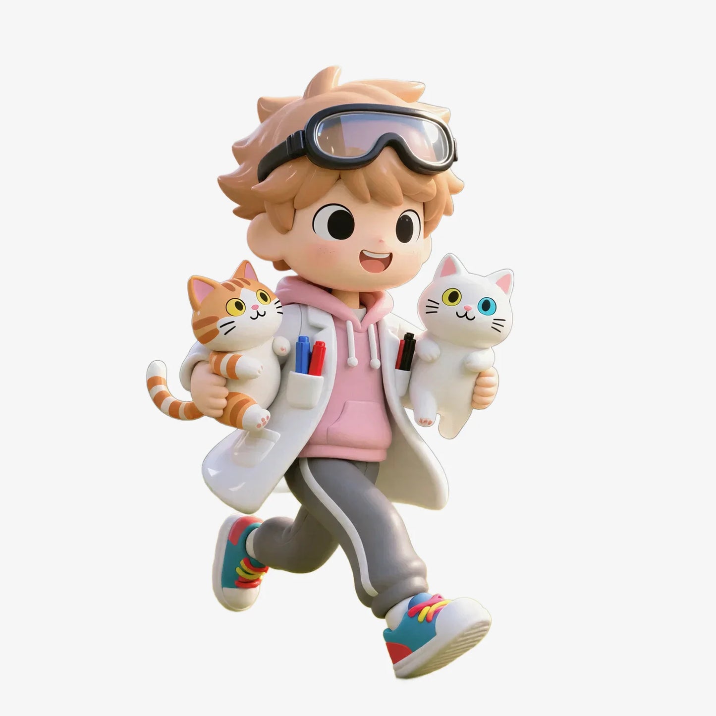 Cute Research Cat Figurine