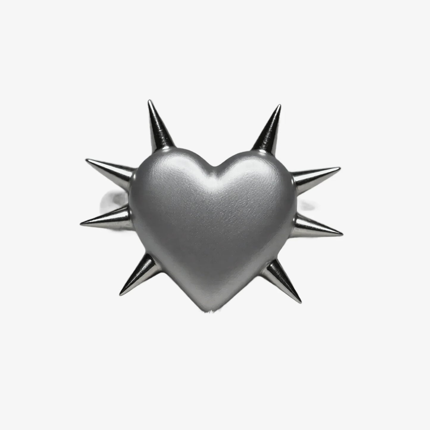 Spiked Heart Rings