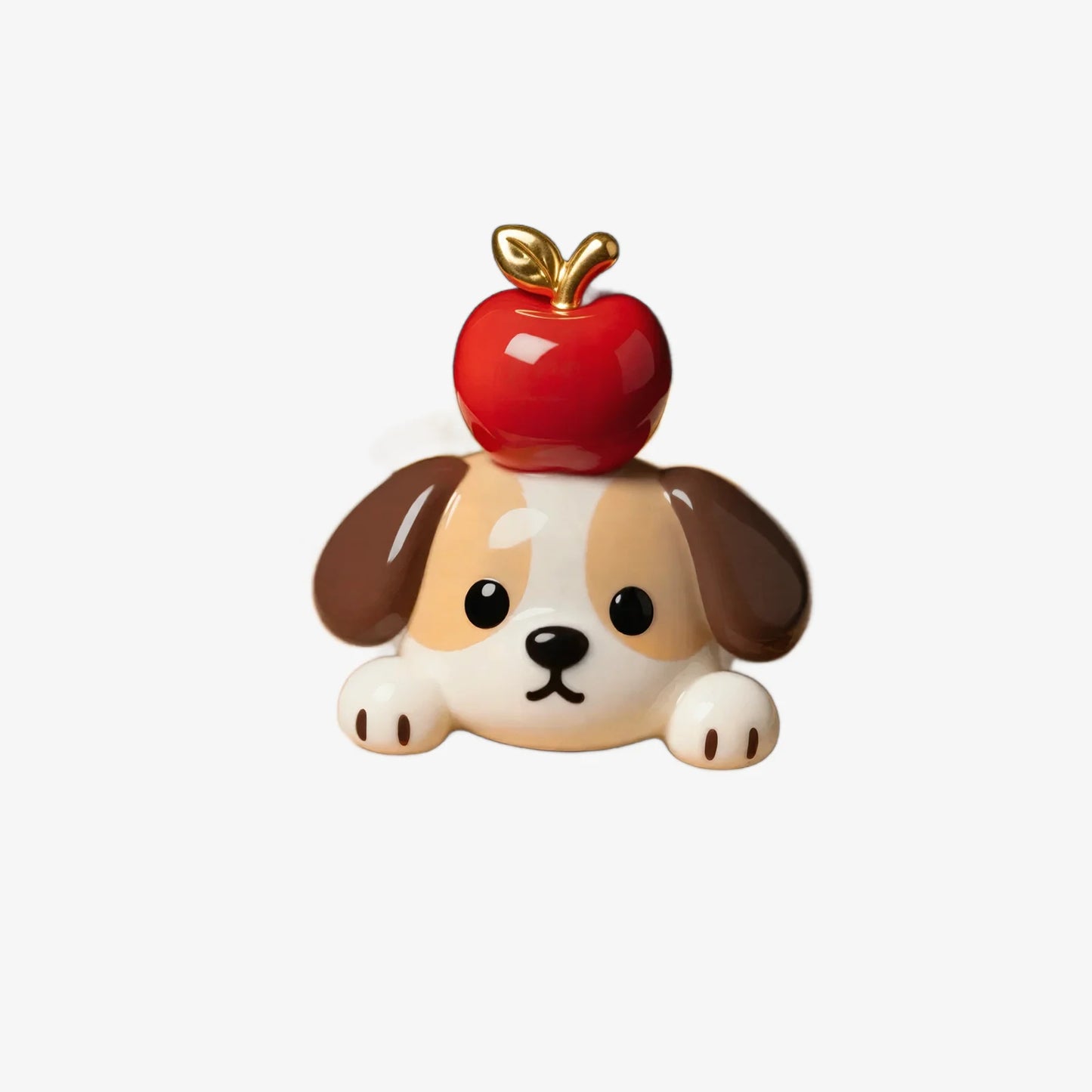 Cute Dog Red Fruit Rings