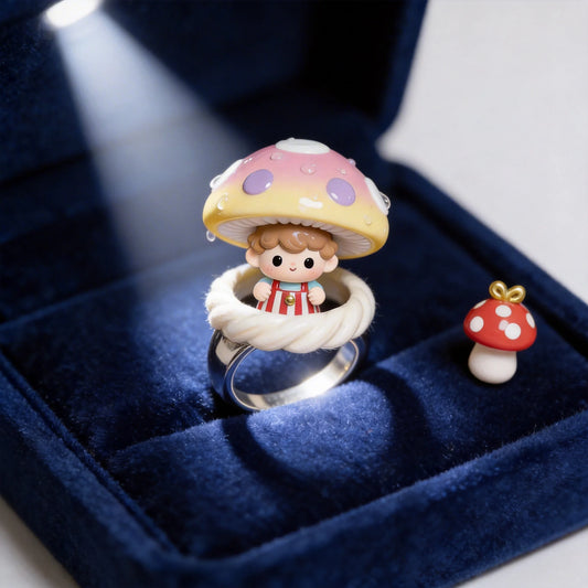 Mushroom Cute Rings