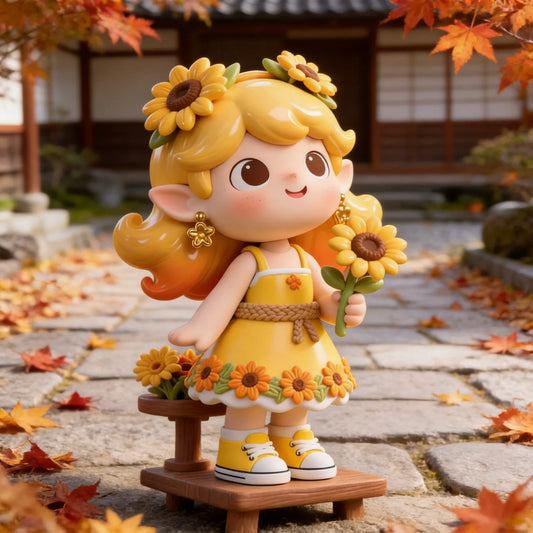 Sunflower Girl Figurine