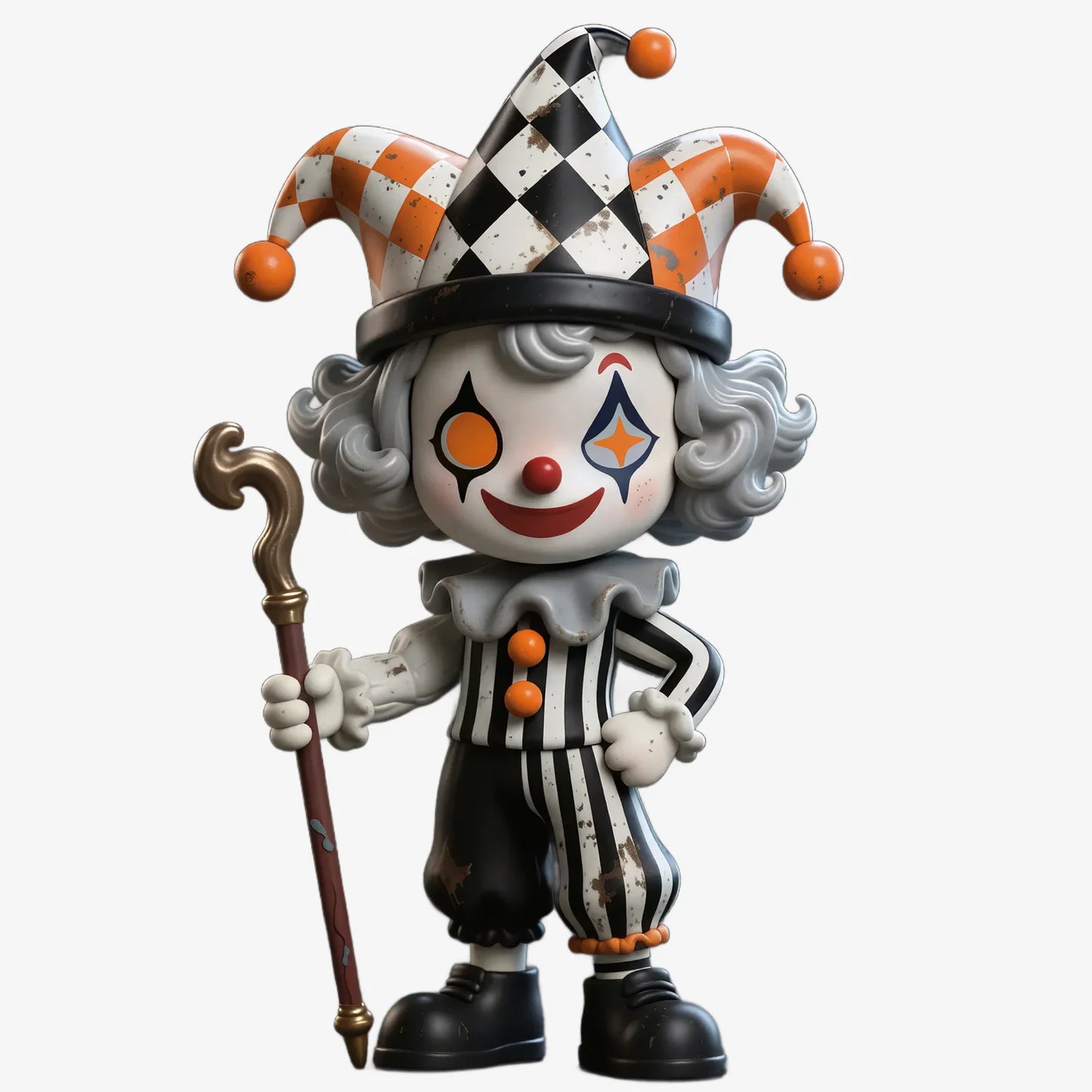 Playful Clown Image Figurines
