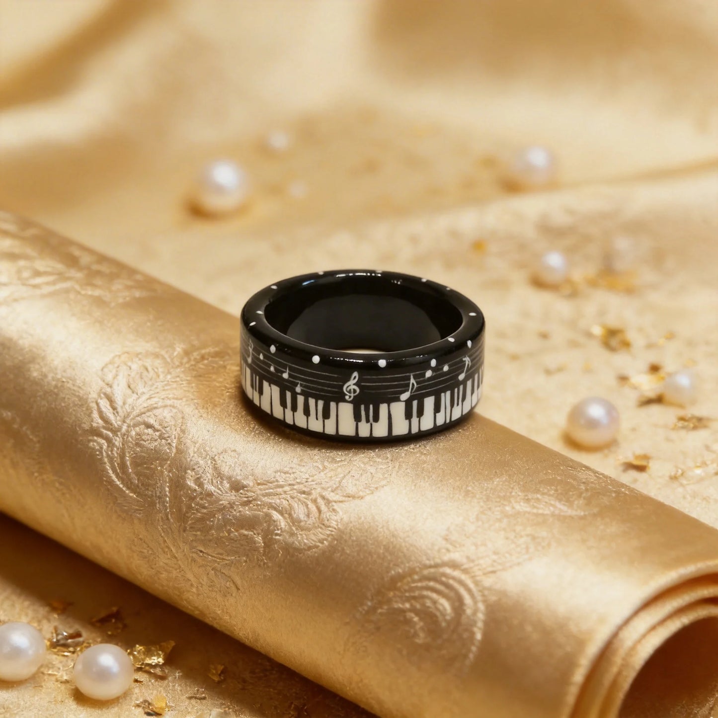 Piano Music Note Rings