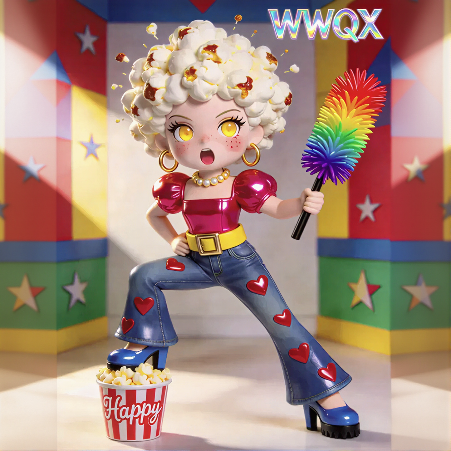 Popcorn Girl Figurines