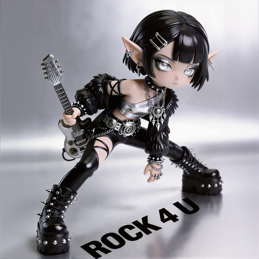 Rock Style Elf Figurine