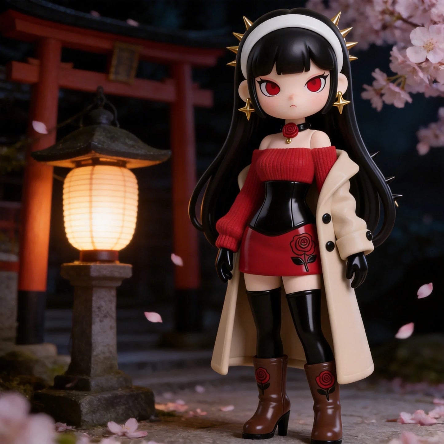 Rose Punk Figurine