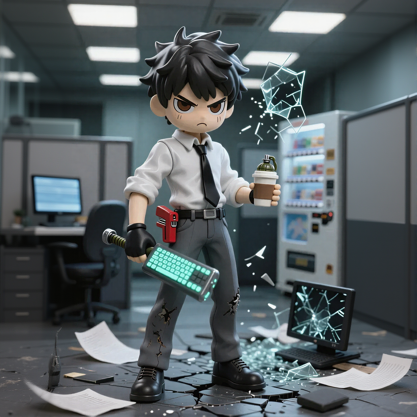 Workplace Irritable Figure Figurine