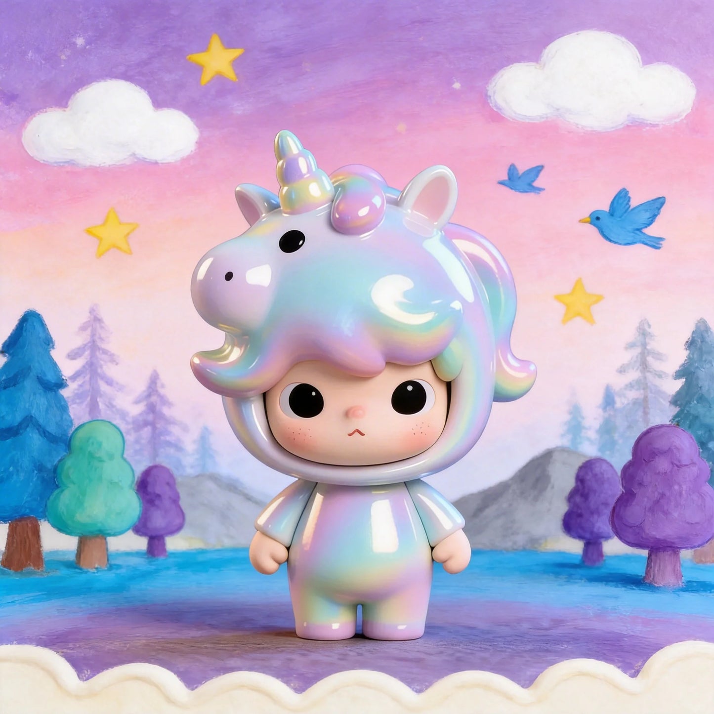 Rainbow Unicorn Figurine