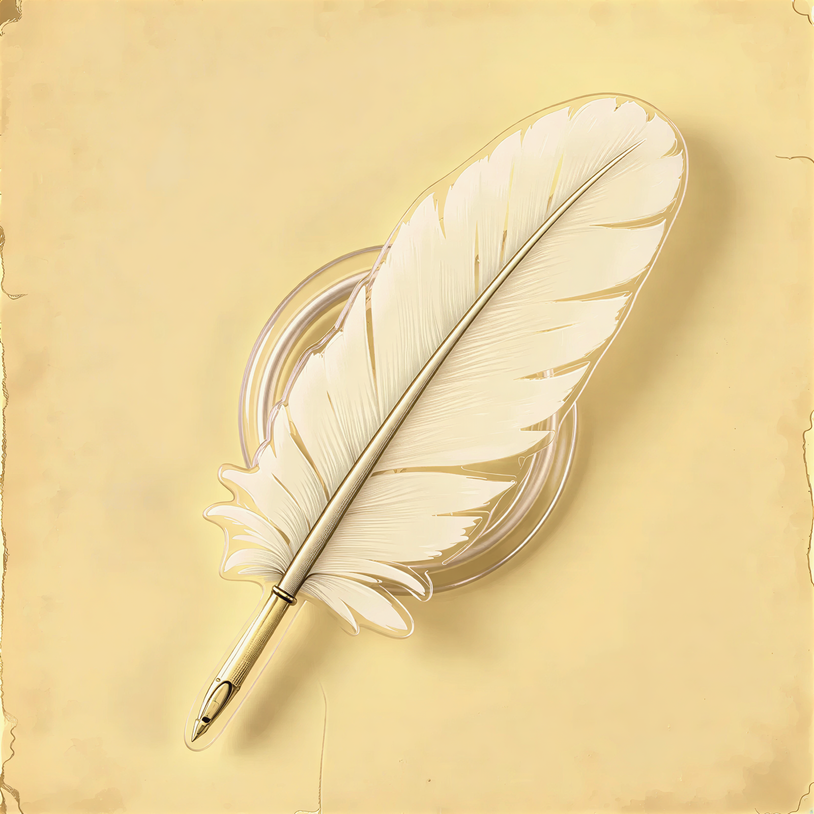 Feather Vintage Style Phone Grip Stand