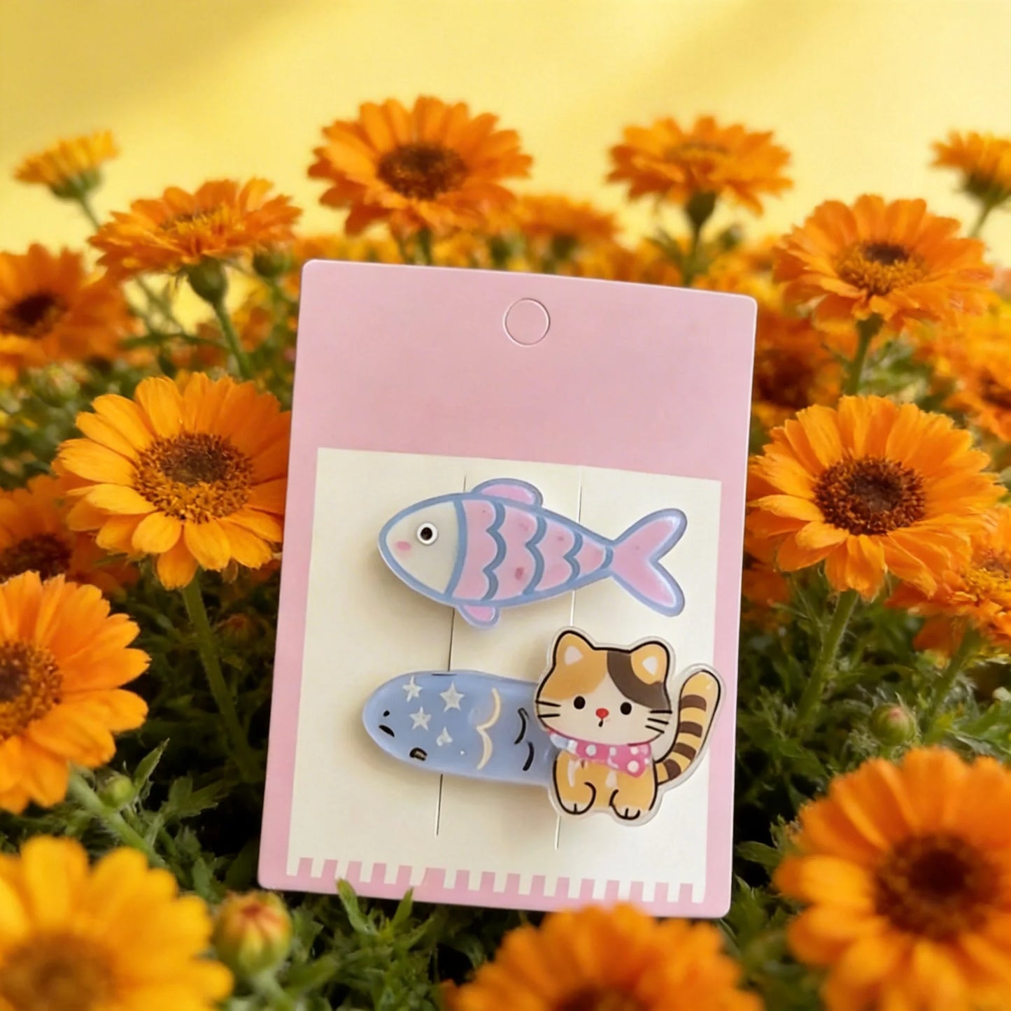 Cute Cat Fish Hair Clip