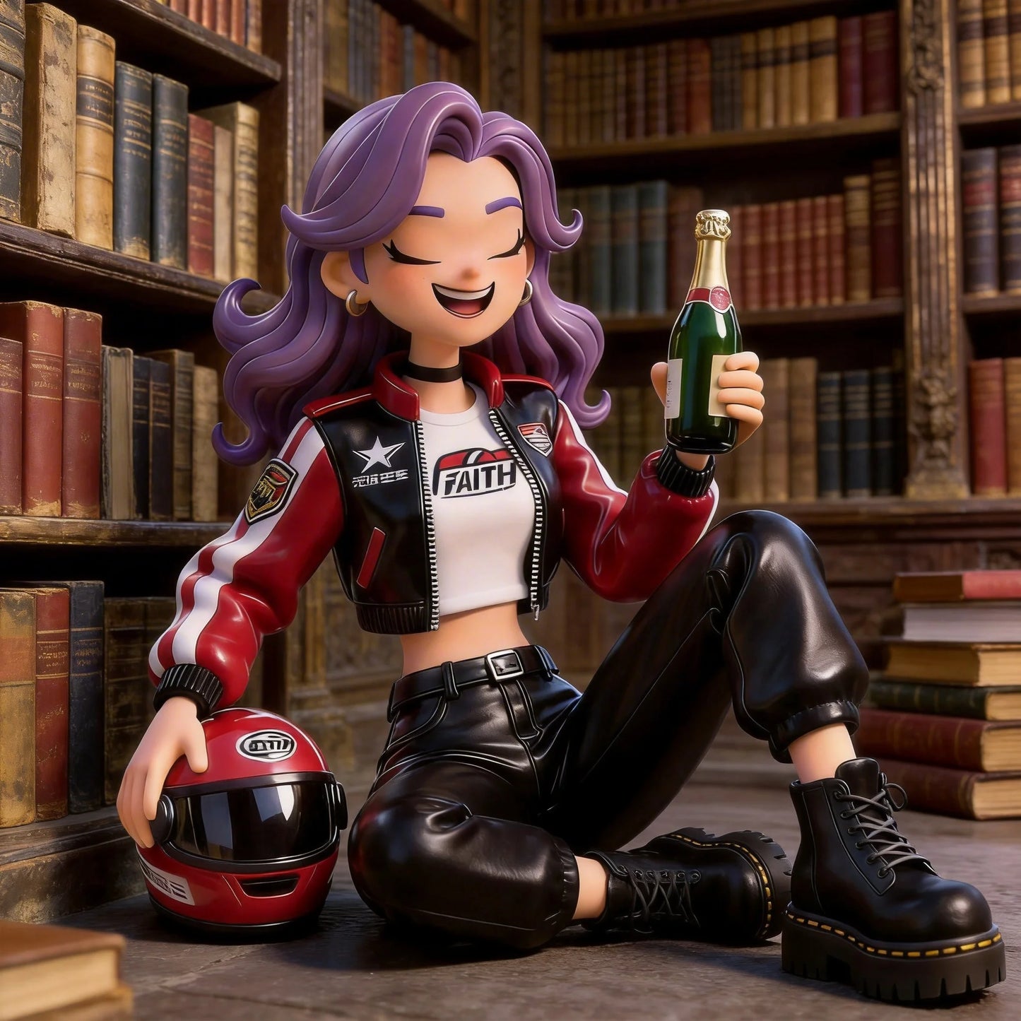 Racing Girl Figurines