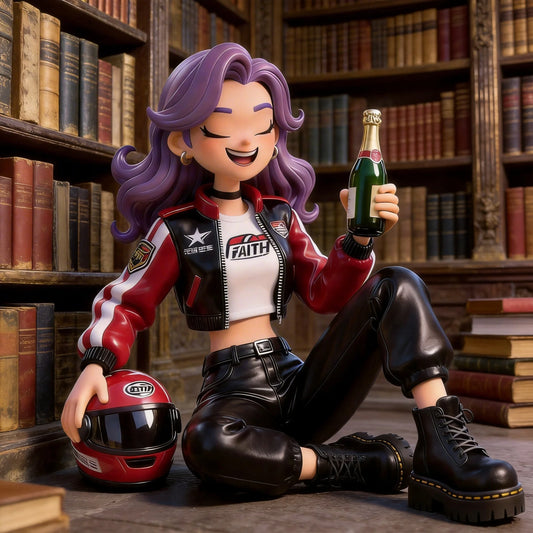 Racing Girl Figurines