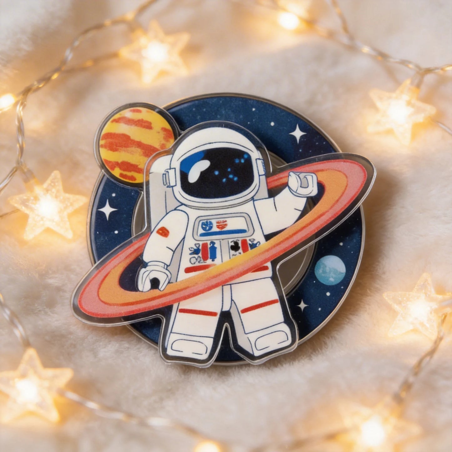 Space Astronaut Phone Grip Stand