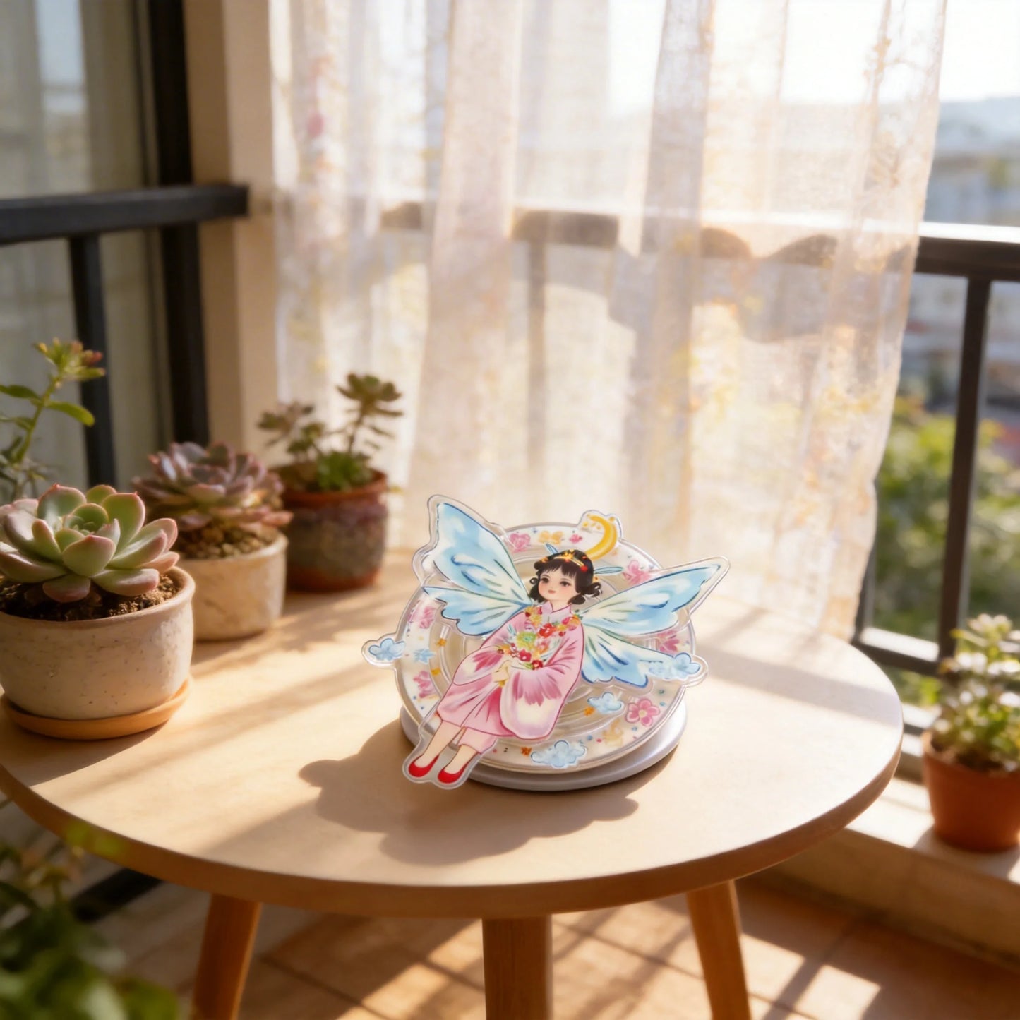 Flower Wing Fairy Phone Grip Stand