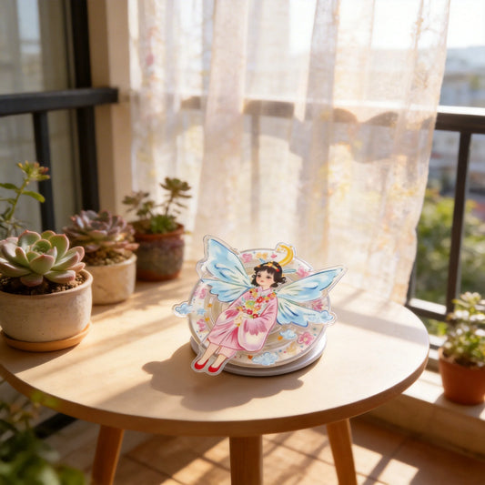 Flower Wing Fairy Phone Grip Stand