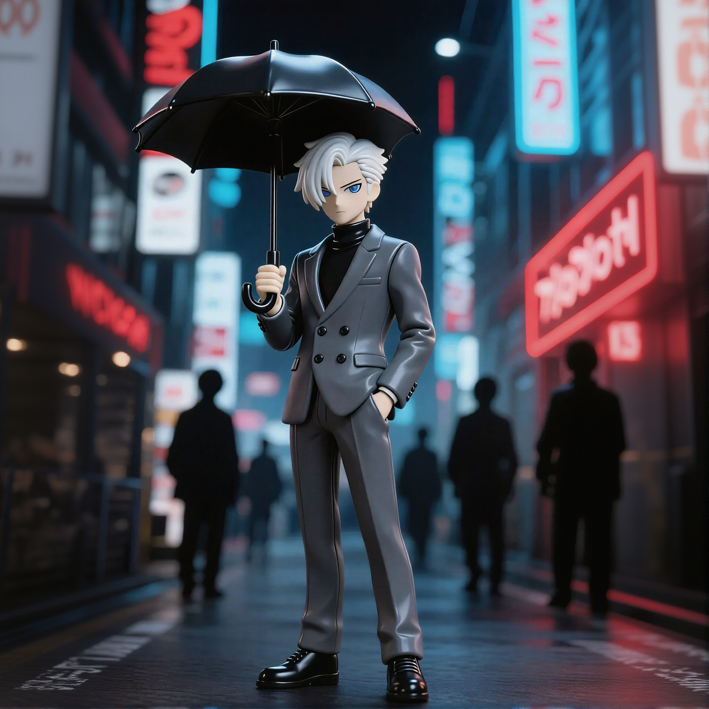 Suit & Umbrella Character Figurines