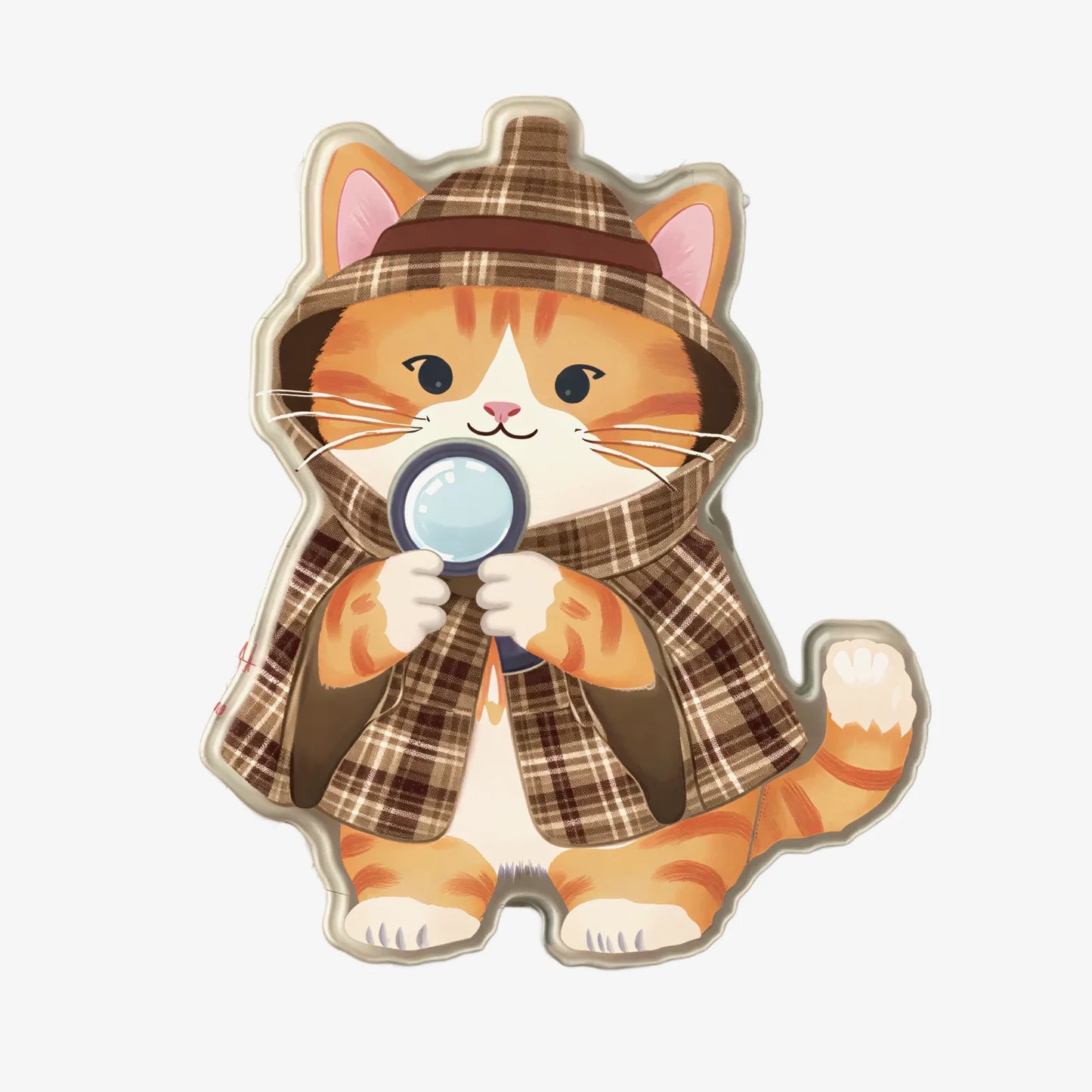 Detective Style Cat Phone Grip Stand