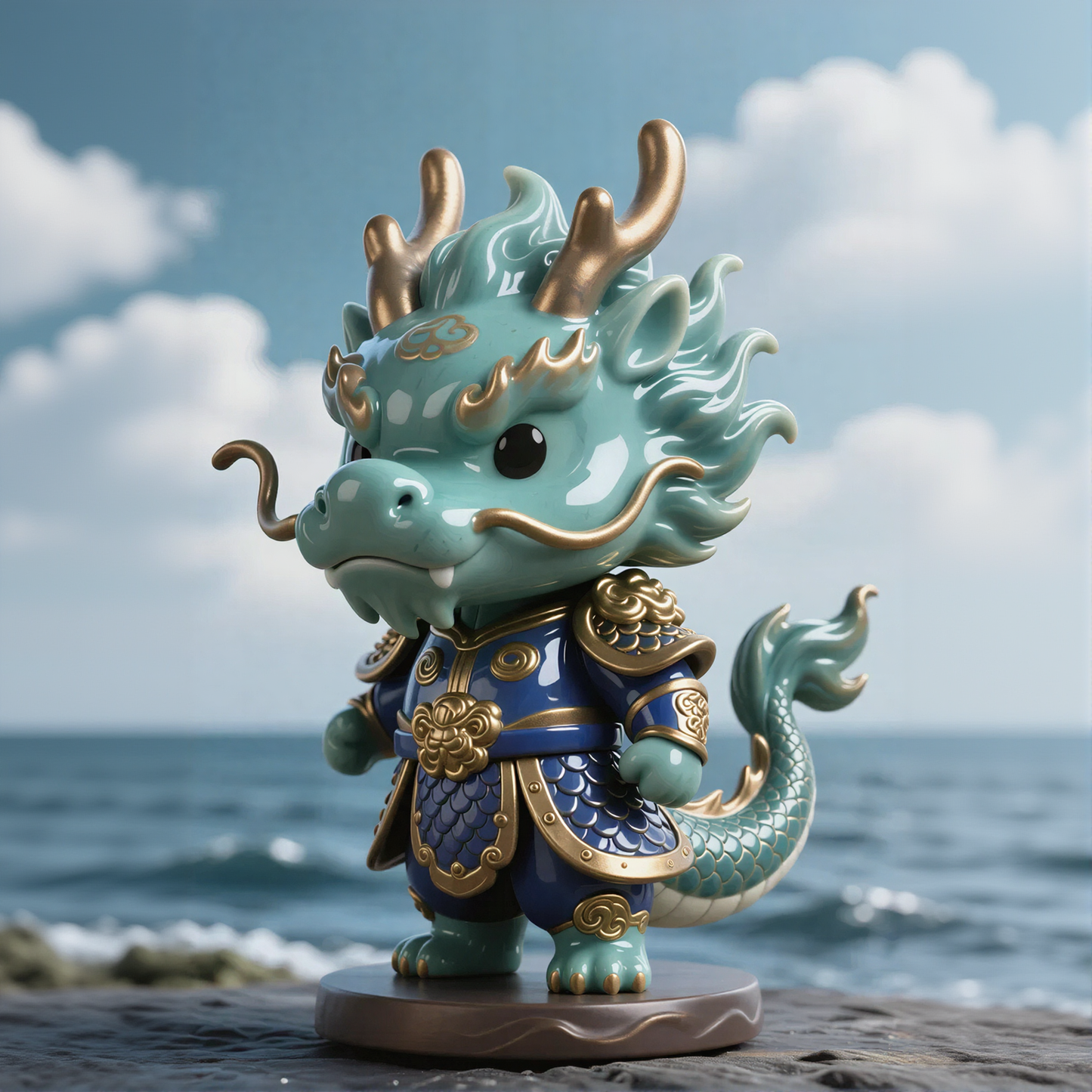 Chinese Style Cute Dragon Figurines