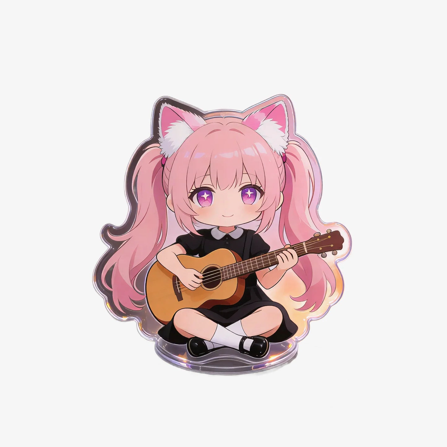 Cherry Blossom Guitar Girl Phone Grip Stand